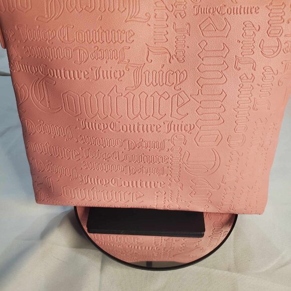 Juicy Couture Deboss Logo Pink Icing Shout It Out Crossbody Bag - Picture 4 of 8